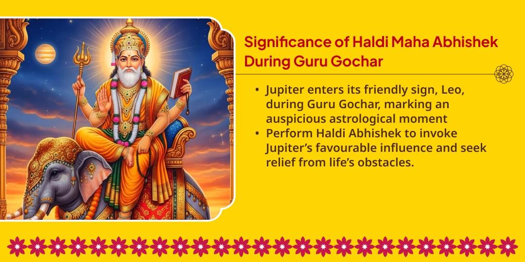 Guru Gochar Muhurat Brihaspati Dev Swarna Haldi Mahabhishek