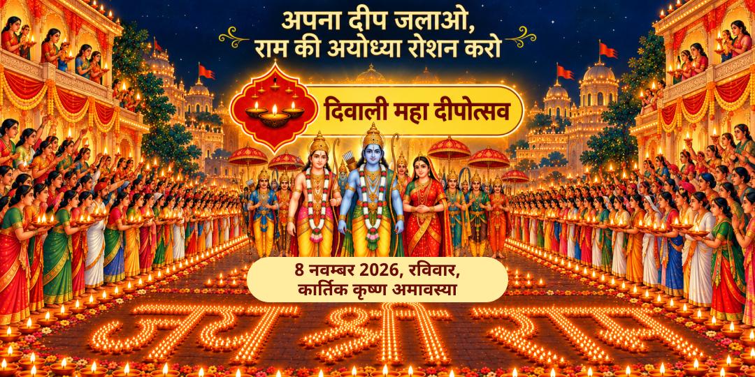 दिवाली महा दीपोत्सव "अपना दीप जलाओ - राम की अयोध्या रोशन करो"