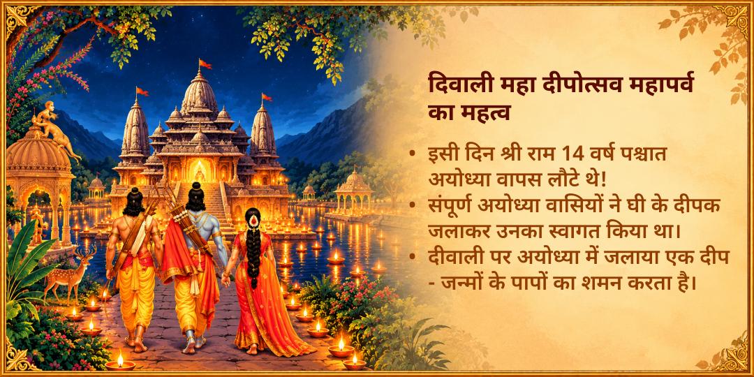 दिवाली महा दीपोत्सव "अपना दीप जलाओ - राम की अयोध्या रोशन करो"