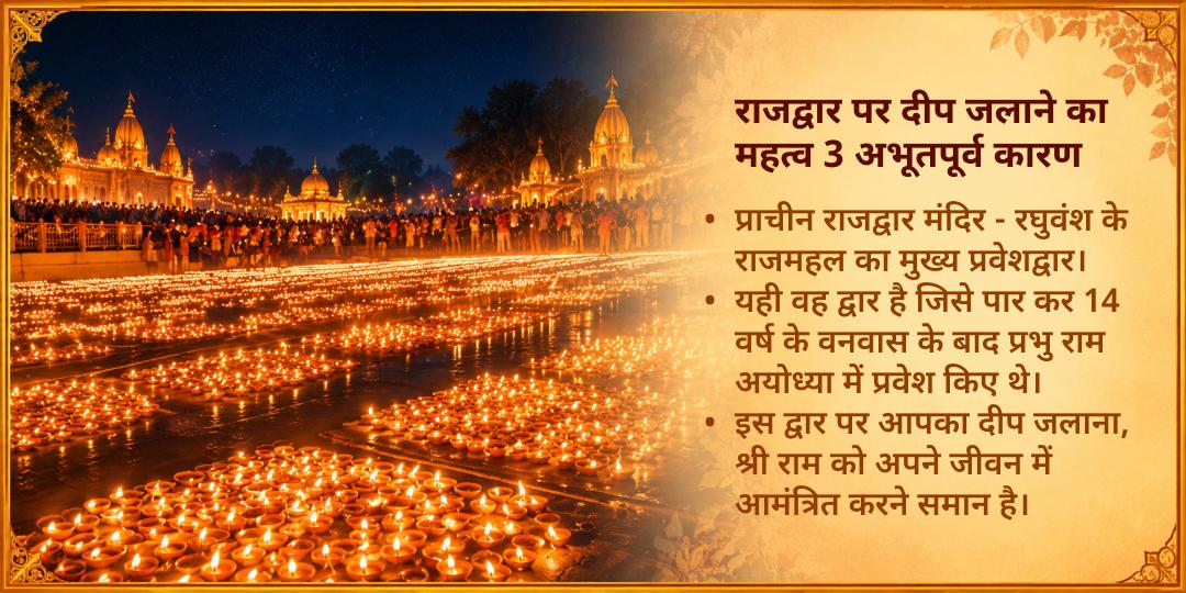 दिवाली महा दीपोत्सव "अपना दीप जलाओ - राम की अयोध्या रोशन करो"