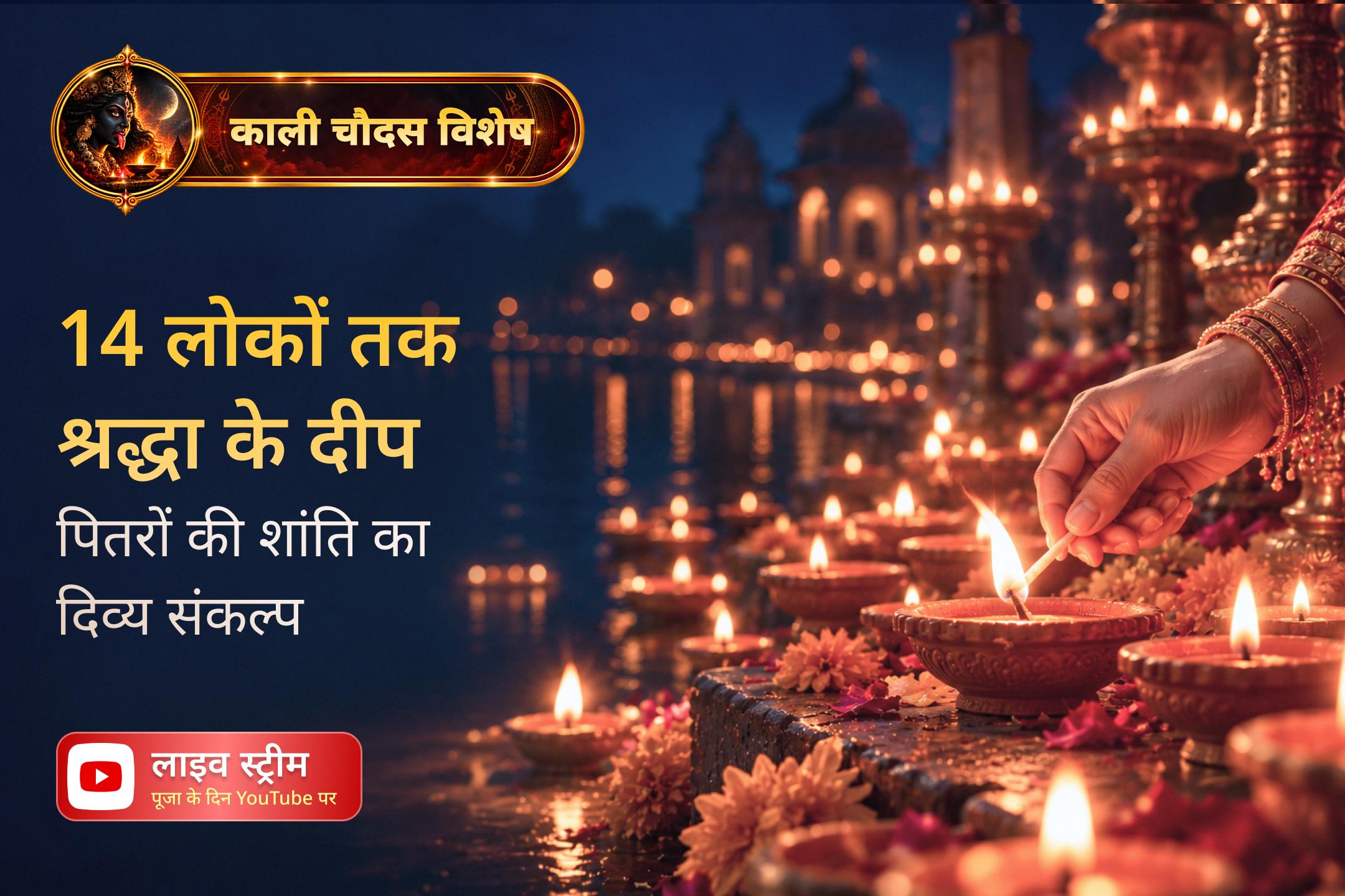 कुछ दीप दृश्य अंधकार से आगे, अदृश्य लोकों तक श्रद्धा पहुँचाते हैं।