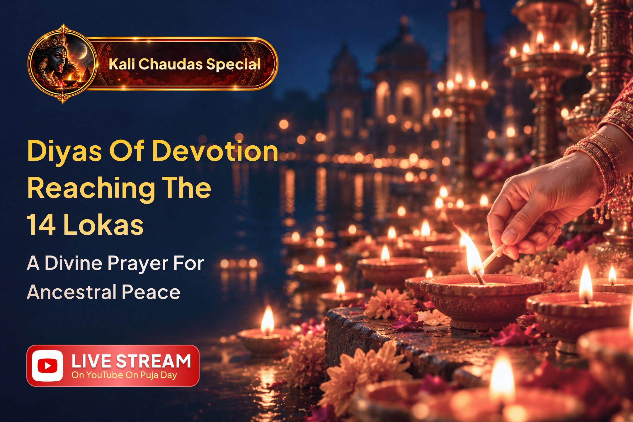 Some lamps carry devotion beyond visible darkness, reaching the unseen realms.