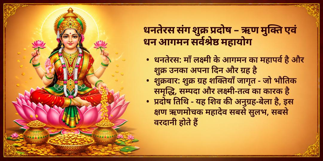 धनतेरस शुक्र प्रदोष आर्थिक ऋण मुक्ति विशेष ऋणमुक्तेश्वर चढ़ावा
