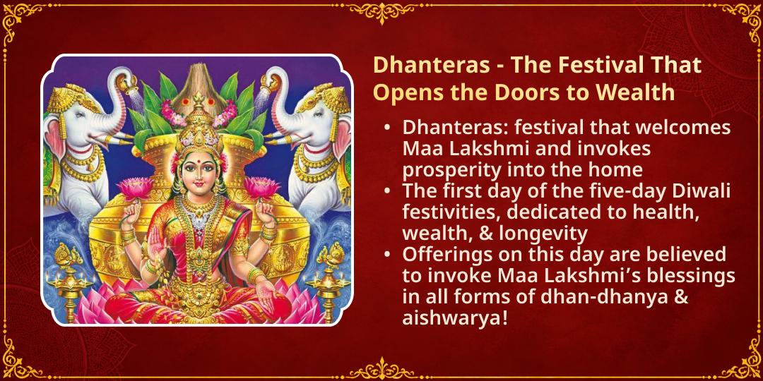 Dhanteras 2026 Mahalakshmi Shaktipeeth Chadhava & Gajalakshmi Aradhana