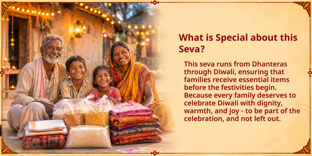Diwali Mahotsav Special "Light up their Lives" - Clothes & Ration Kits Seva to Needy