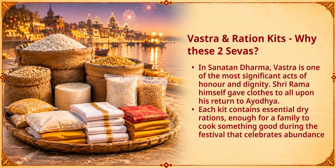 Diwali Mahotsav Special "Light up their Lives" - Clothes & Ration Kits Seva to Needy