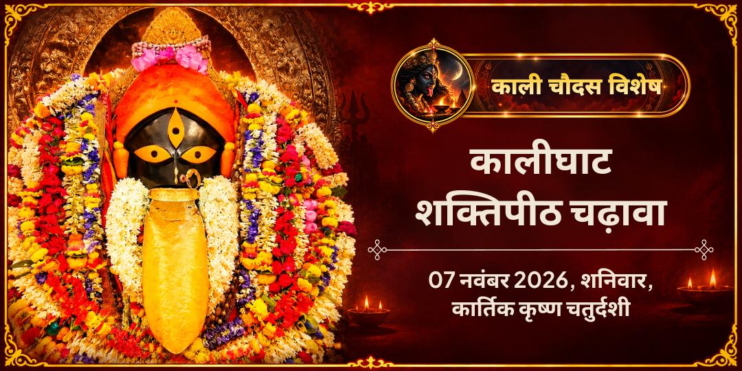 काली चौदस विशेष कालीघाट शक्तिपीठ चढ़ावा
