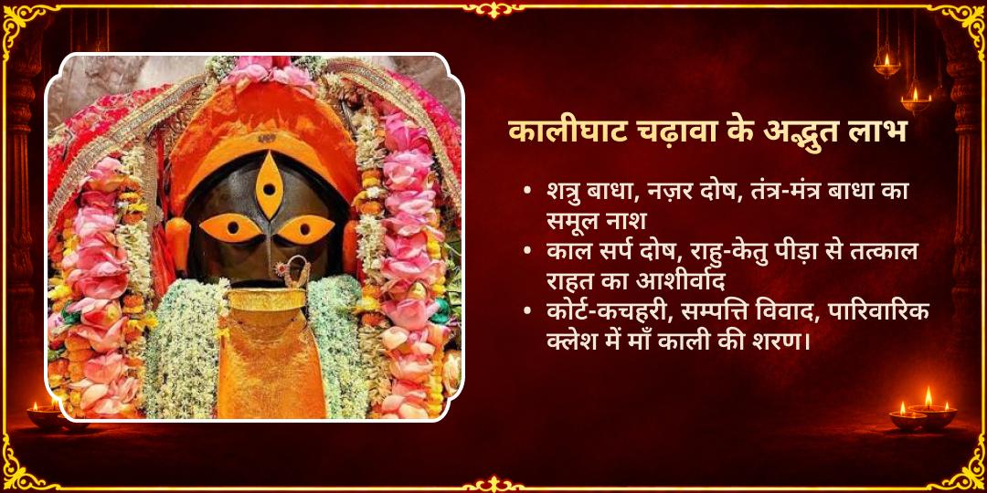 काली चौदस विशेष कालीघाट शक्तिपीठ चढ़ावा