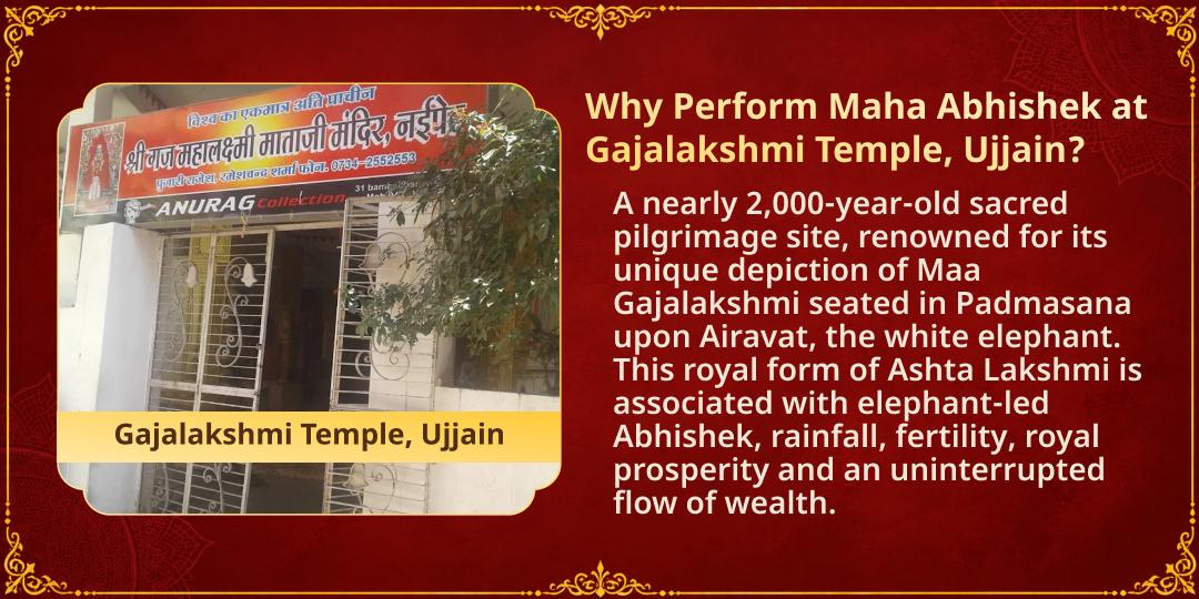 Dhanteras Special Grand 500L Milk Abhishek at Gajalakshmi Temple