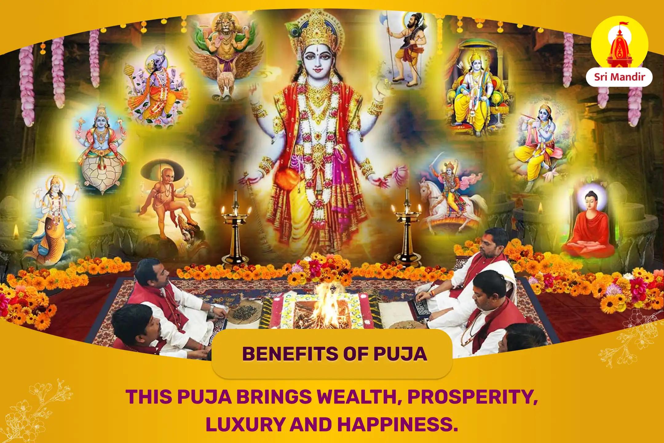 Ekadashi Special Maha Vishnu Kavach Yagya, Vishnu Sahasranama, Shri Sukta Stotra Path for Happiness, Opulence, and Prosperity