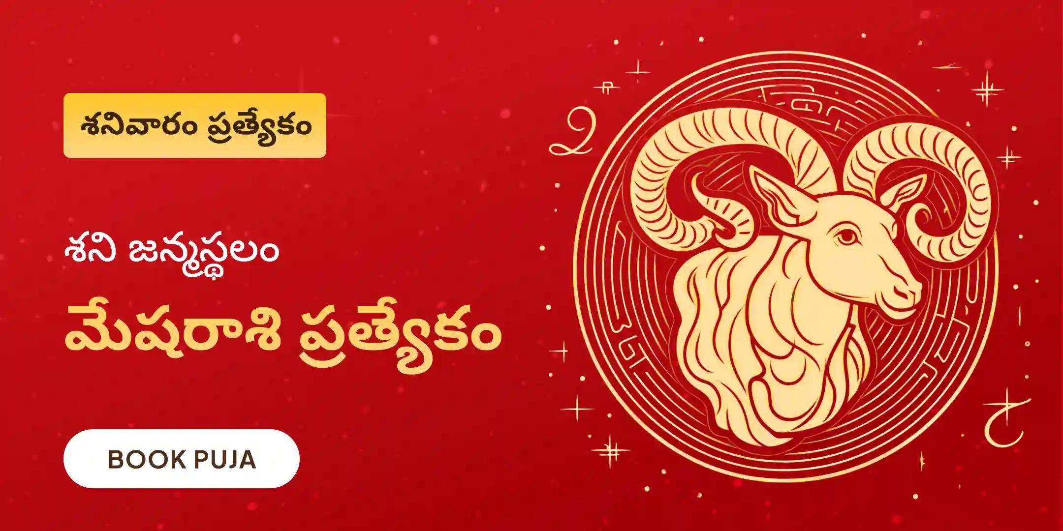 మేషరాశి వారి కోసం శని దోష శాంతి పూజ మేషరాశి వారి కోసం శని దోష శాంతి పూజ