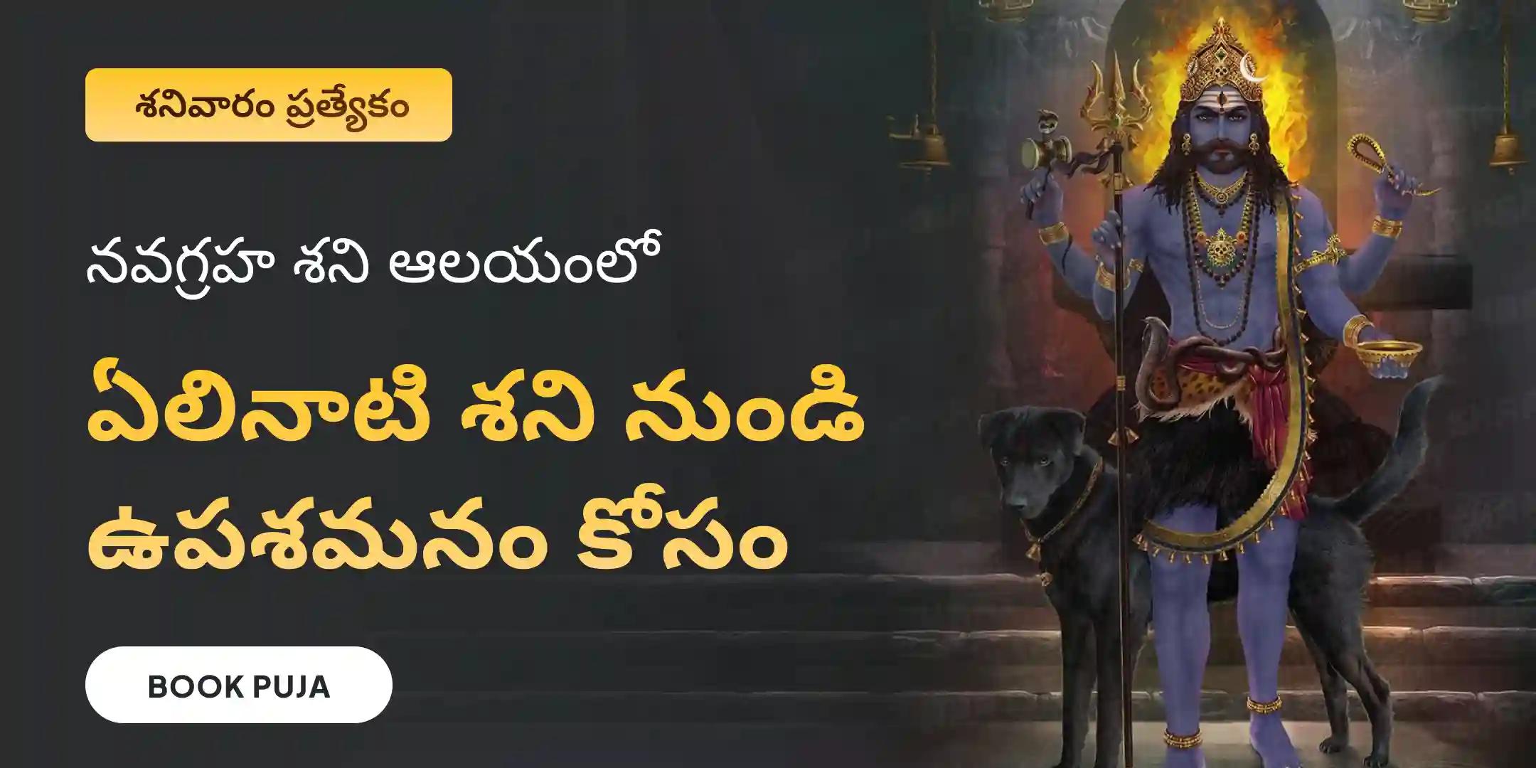 ఏలినాటి శని పీడ శాంతి మహాపూజ, శని తిల తైలాభిషేకం మరియు మహాదశ శాంతి మహాపూజ ఏలినాటి శని పీడ శాంతి మహాపూజ, శని తిల తైలాభిషేకం మరియు మహాదశ శాంతి మహాపూజ
