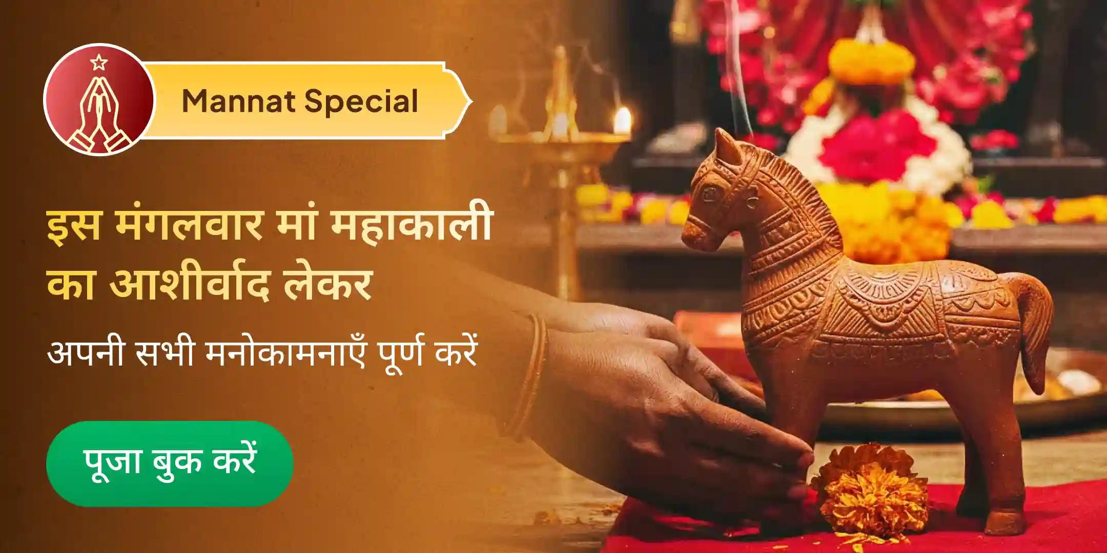 मन्नत पूर्ण करने हेतु मिट्टी के घोड़े का अर्पण मन्नत पूर्ण करने हेतु मिट्टी के घोड़े का अर्पण