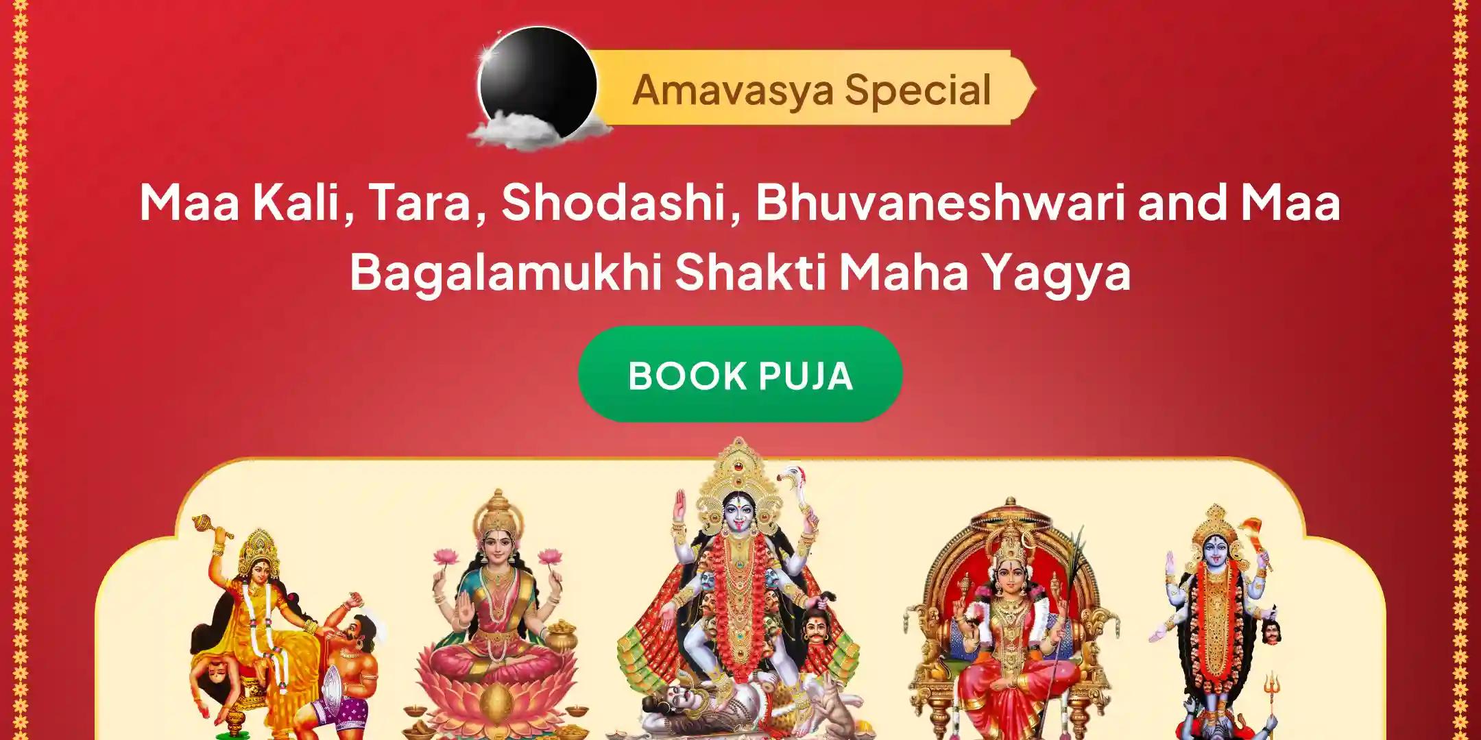 Maa Kali, Maa Tara, Maa Shodashi, Maa Bhuvaneshwari and Maa Bagalamukhi Shakti Prosperity Great Yagya Maa Kali, Maa Tara, Maa Shodashi, Maa Bhuvaneshwari and Maa Bagalamukhi Shakti Prosperity Great Yagya