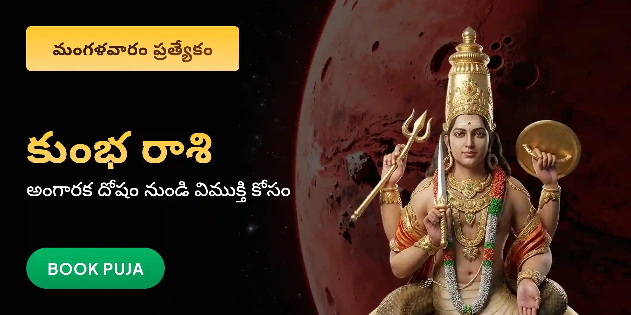 కుంభ రాశి వారి కోసం అంగారక దోష (రాహు - కుజ) శాంతి పూజ కుంభ రాశి వారి కోసం అంగారక దోష (రాహు - కుజ) శాంతి పూజ