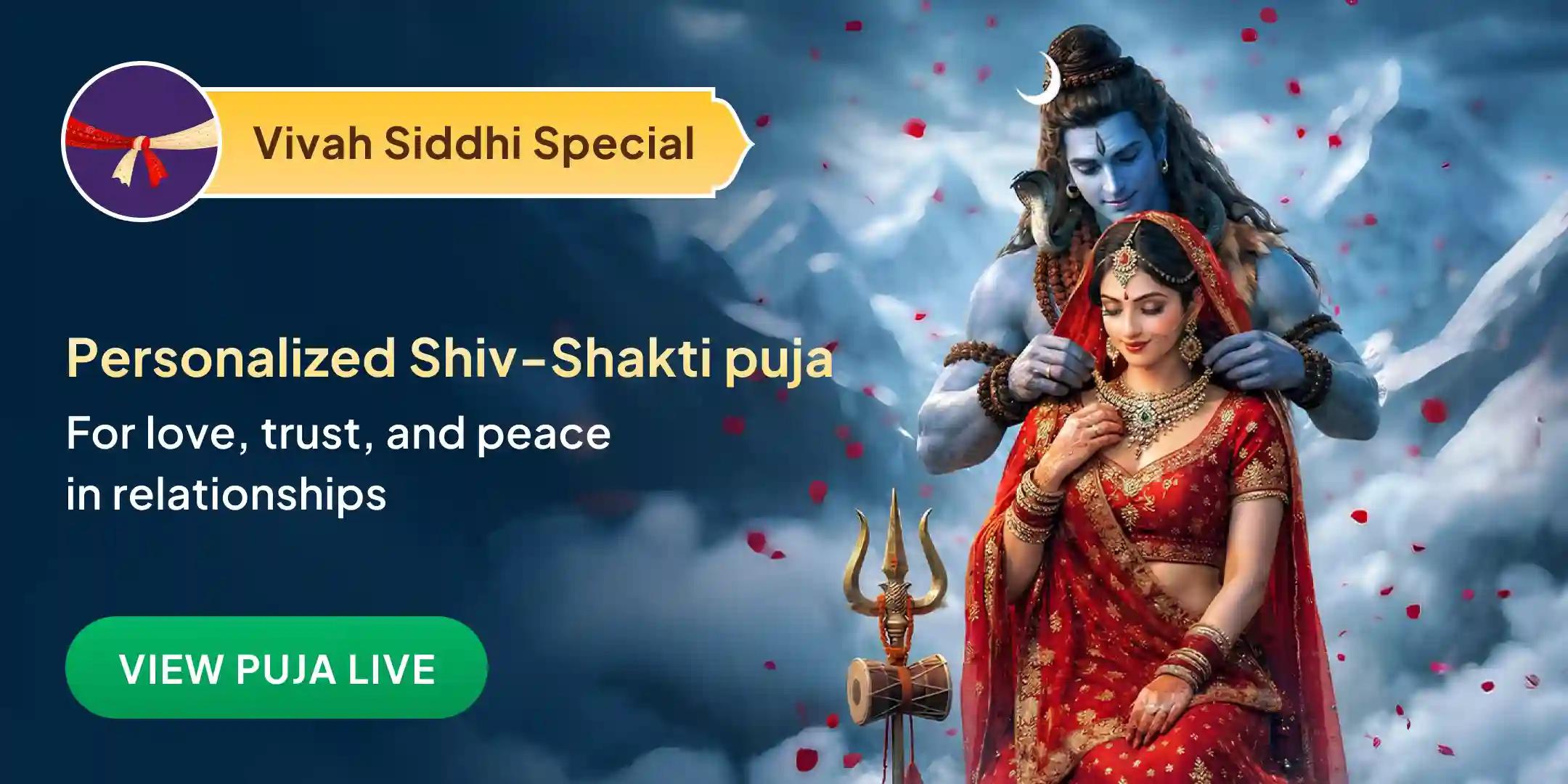 Ardhanarishwar Vivah Siddhi, Prem Vriddhi Puja and Shiv-Shakti Homam Ardhanarishwar Vivah Siddhi, Prem Vriddhi Puja and Shiv-Shakti Homam