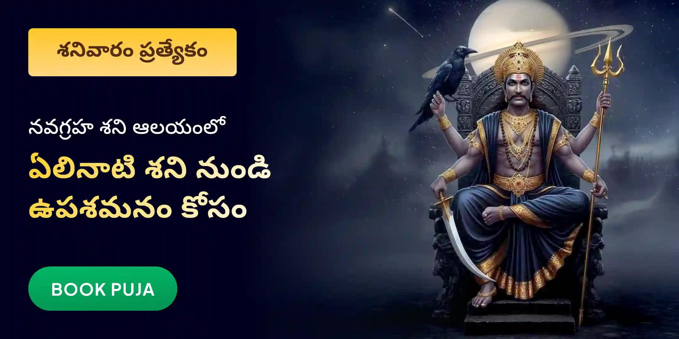 ఏలినాటి శని పీడ శాంతి మహాపూజ, శని తిల తైలాభిషేకం మరియు మహాదశ శాంతి మహాపూజ ఏలినాటి శని పీడ శాంతి మహాపూజ, శని తిల తైలాభిషేకం మరియు మహాదశ శాంతి మహాపూజ