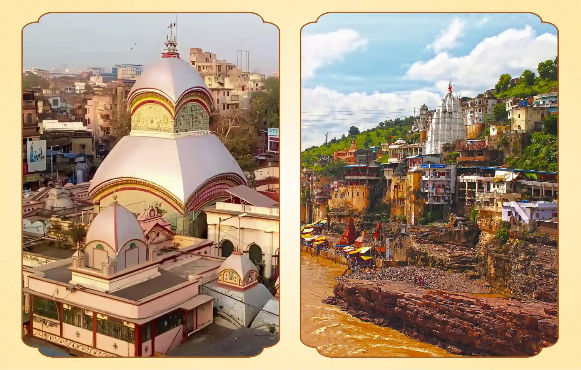 Shaktipeeth Kalighat Temple, Shri Omkareshwar Jyotirlinga Temple, Kolkata, Khandwa | West Bengal, Madhya Pradesh Shaktipeeth Kalighat Temple, Shri Omkareshwar Jyotirlinga Temple, Kolkata, Khandwa | West Bengal, Madhya Pradesh