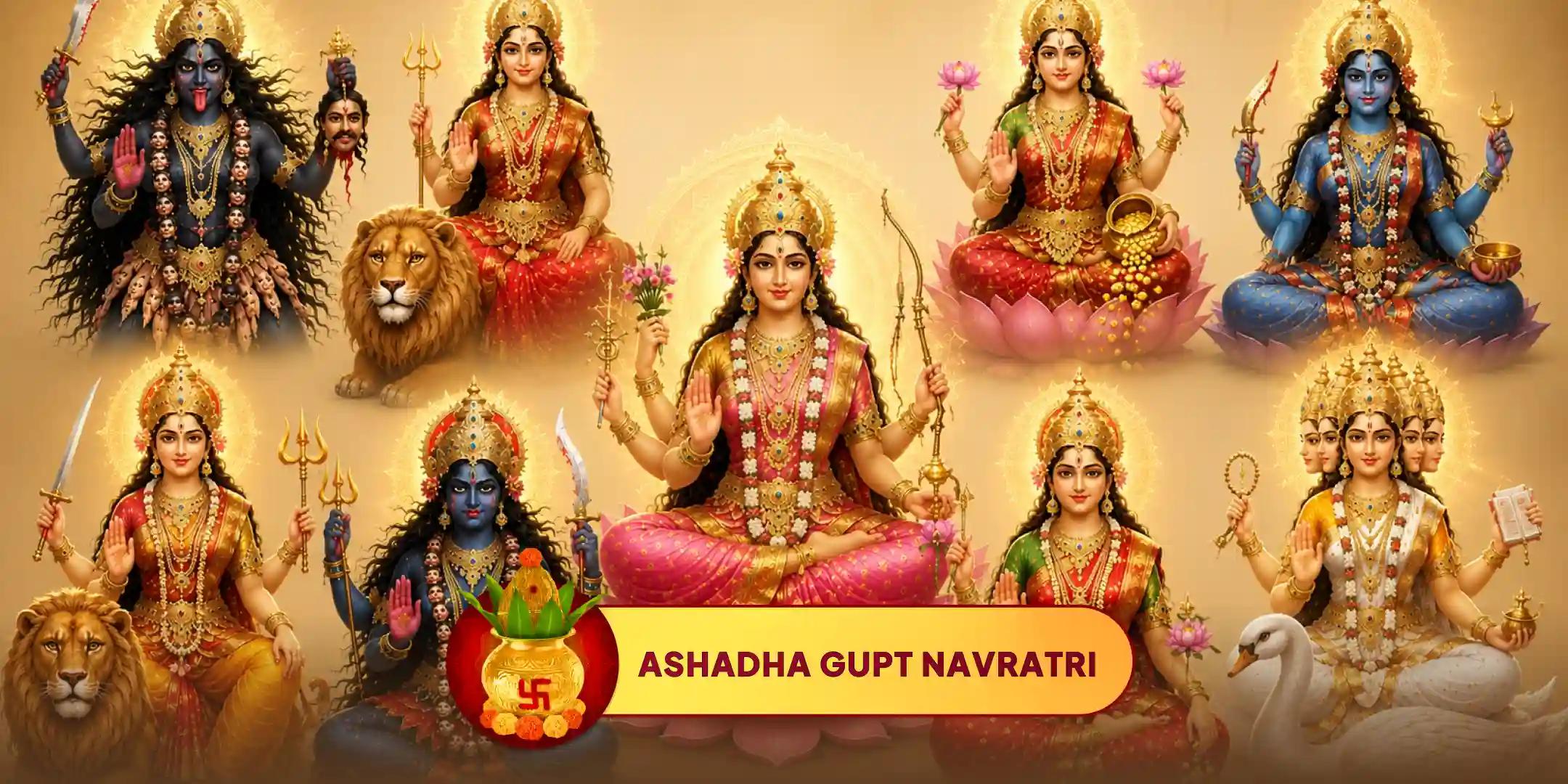 Gupt Navratri 9 Days 9 Shaktipeeth 9 Devi Pujan, Devi Yagya and Daily Darshan of Different Shaktipeeth across india Gupt Navratri 9 Days 9 Shaktipeeth 9 Devi Pujan, Devi Yagya and Daily Darshan of Different Shaktipeeth across india