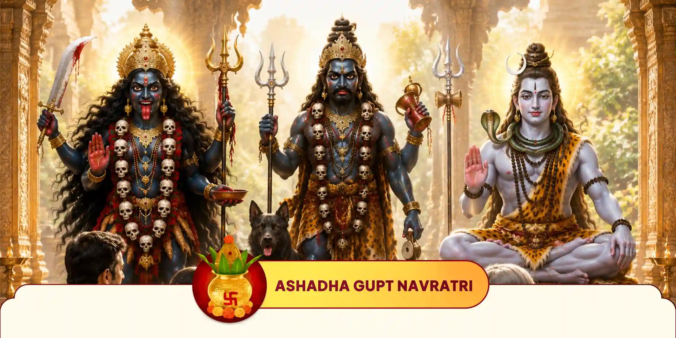 Gupt Navratri: Maha Kali, Kaal Bhairav, Omkareshwar Tri Maha Shakti Puja and Homam Gupt Navratri: Maha Kali, Kaal Bhairav, Omkareshwar Tri Maha Shakti Puja and Homam