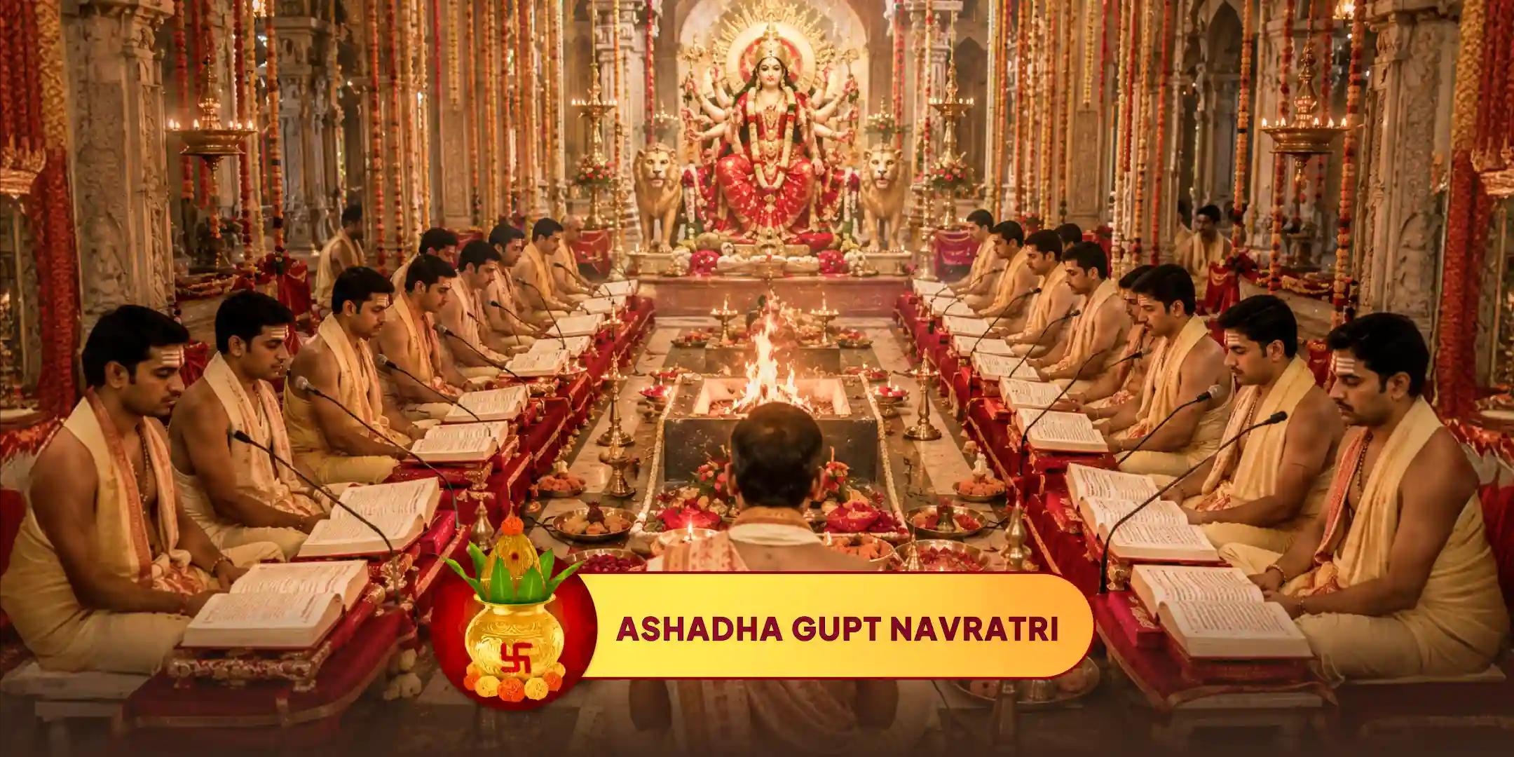 गुप्त नवरात्रि 100 दुर्गा सप्तशती पाठ, 21 किलो लौंग, काली मिर्च और लाल चंदन से शतचंडी महायज्ञ गुप्त नवरात्रि 100 दुर्गा सप्तशती पाठ, 21 किलो लौंग, काली मिर्च और लाल चंदन से शतचंडी महायज्ञ