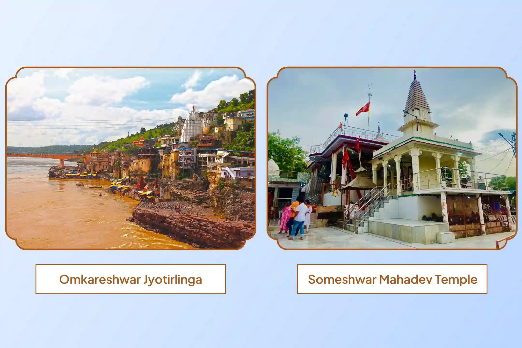 श्री सोमेश्वर महादेव मंदिर, ओंकारेश्वर ज्योतिर्लिंग,प्रयागराज, उत्तर प्रदेश; खंडवा, मध्य प्रदेश श्री सोमेश्वर महादेव मंदिर, ओंकारेश्वर ज्योतिर्लिंग,प्रयागराज, उत्तर प्रदेश; खंडवा, मध्य प्रदेश