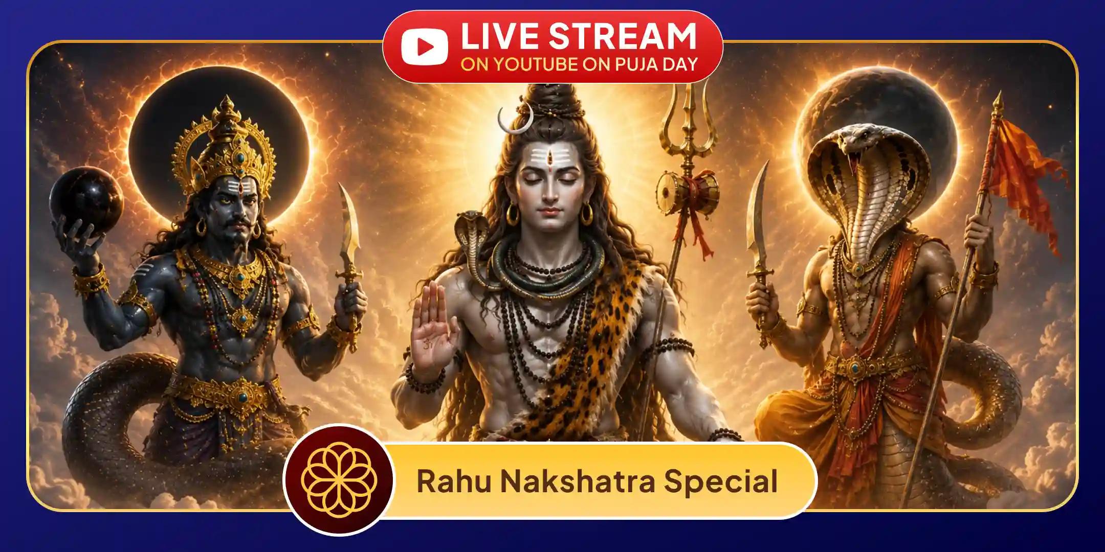 राहु-केतु पीड़ा शांति पूजा एवं शिव रुद्राभिषेक राहु-केतु पीड़ा शांति पूजा एवं शिव रुद्राभिषेक