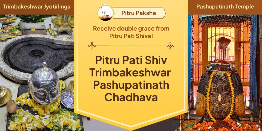 Receive blessings from all forefathers on this Pitru Paksha by seeking the divine path of Pitru Shanti with a sacred 2 Shiva temple Chadhava! Receive blessings from all forefathers on this Pitru Paksha by seeking the divine path of Pitru Shanti with a sacred 2 Shiva temple Chadhava!