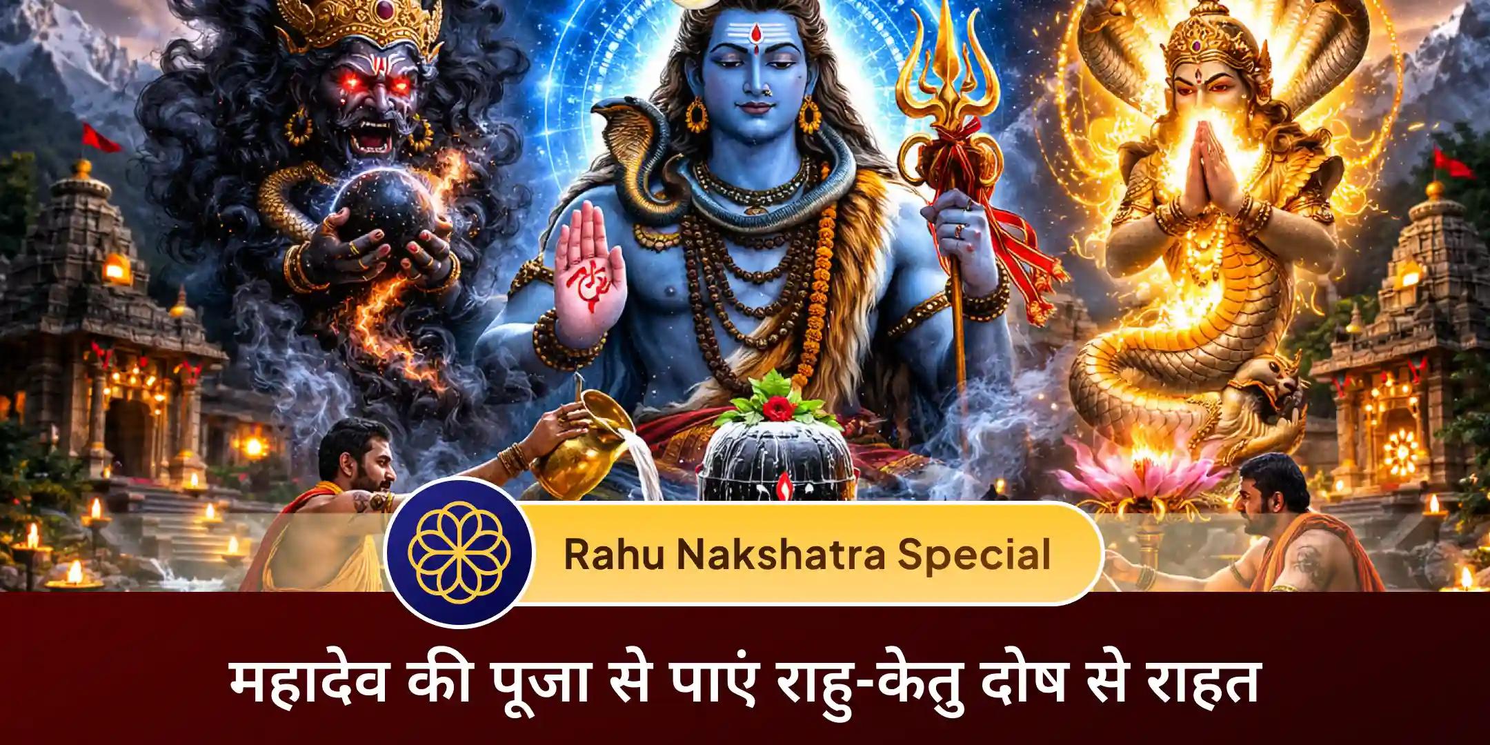 राहु-केतु पीड़ा शांति पूजा एवं शिव रुद्राभिषेक राहु-केतु पीड़ा शांति पूजा एवं शिव रुद्राभिषेक