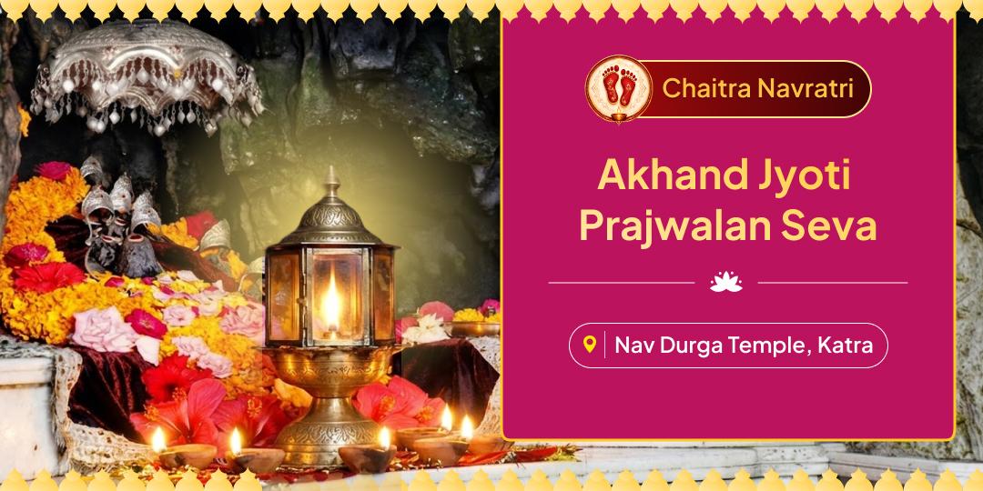 A flame that never extinguishes & blessings that never fade! Book Akhand Jyoti Sankalp at Nav Durga Temple throughout this Chaitra Navratri. A flame that never extinguishes & blessings that never fade! Book Akhand Jyoti Sankalp at Nav Durga Temple throughout this Chaitra Navratri.