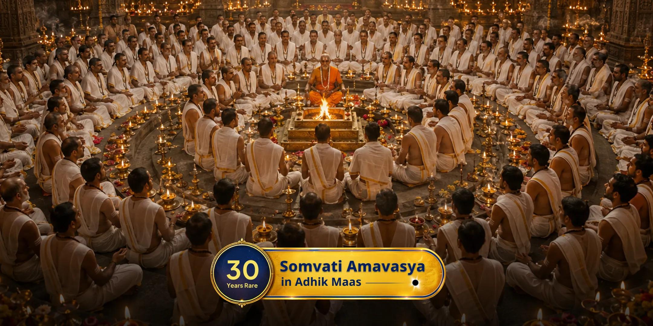 सोमवती अमावस्या: 21,00,000 पंचाक्षरी महामंत्र जाप एवं 1,25,000 चंद्र मंत्र जाप महाअनुष्ठान सोमवती अमावस्या: 21,00,000 पंचाक्षरी महामंत्र जाप एवं 1,25,000 चंद्र मंत्र जाप महाअनुष्ठान