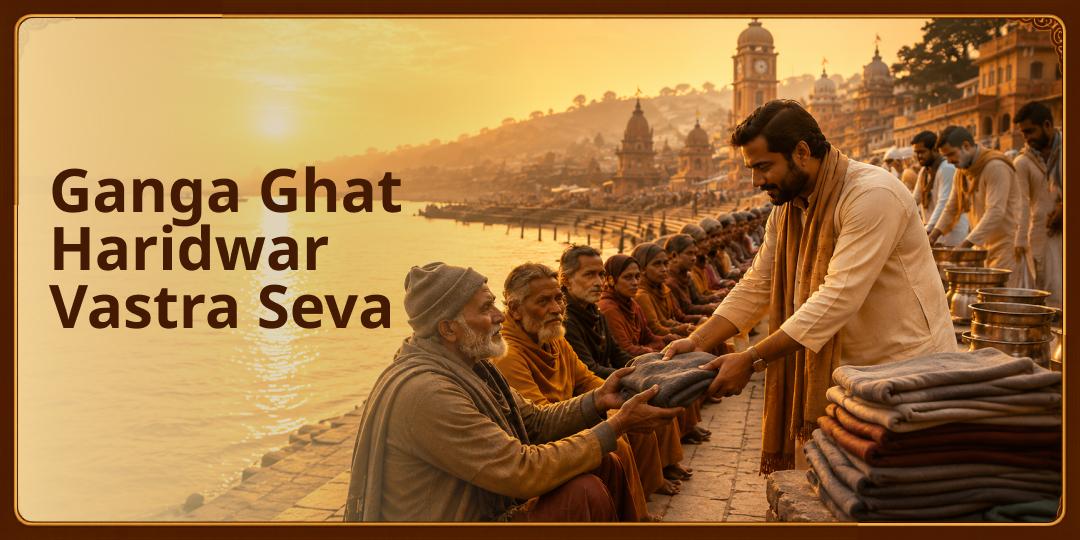 Perform Vastra Seva on the Banks of Maa Ganga in Haridwar. Receive blessings of punya and family upliftment. Perform Vastra Seva on the Banks of Maa Ganga in Haridwar. Receive blessings of punya and family upliftment.