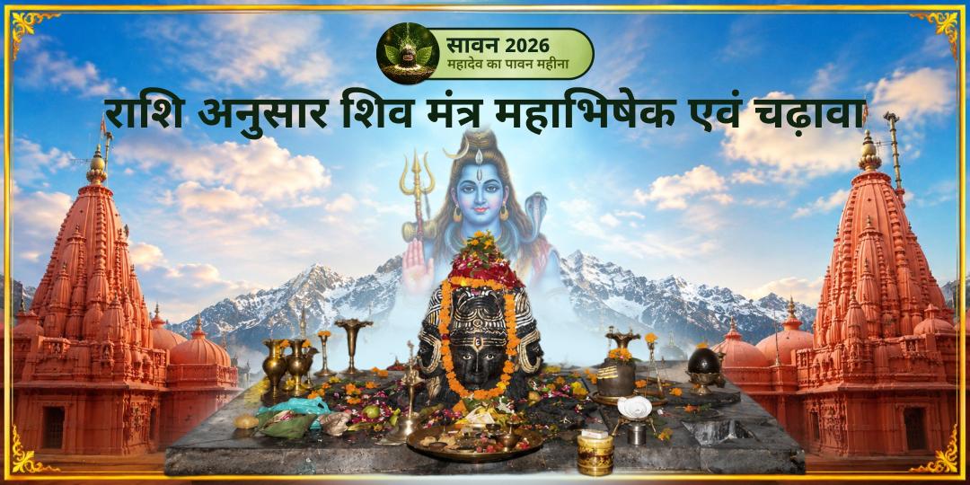 पहले सावन सोमवार पर आपकी राशि का शिव मंत्र आपके नाम से अभिषेक! 12 राशियों के 12 अलग-अलग शिव मंत्र - अपनी राशि चुनें और कुंडली में ग्रह शांति पाएँ। पहले सावन सोमवार पर आपकी राशि का शिव मंत्र आपके नाम से अभिषेक! 12 राशियों के 12 अलग-अलग शिव मंत्र - अपनी राशि चुनें और कुंडली में ग्रह शांति पाएँ।
