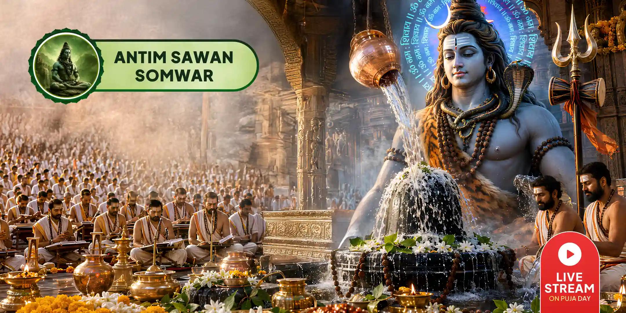 1,00,00,000 (1crore) Panchakshri Maha Mantra Jaap by 1000 Brahmins on Antim Sawan Somvar with 1000 Ltr. Ganga Jal Maha Rudrabhishek 1,00,00,000 (1crore) Panchakshri Maha Mantra Jaap by 1000 Brahmins on Antim Sawan Somvar with 1000 Ltr. Ganga Jal Maha Rudrabhishek